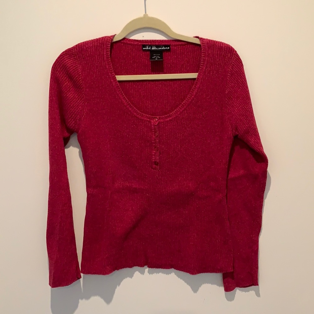 100% cotton ribbed sweater